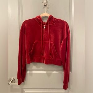 Cropped Sweat Suit Jacket